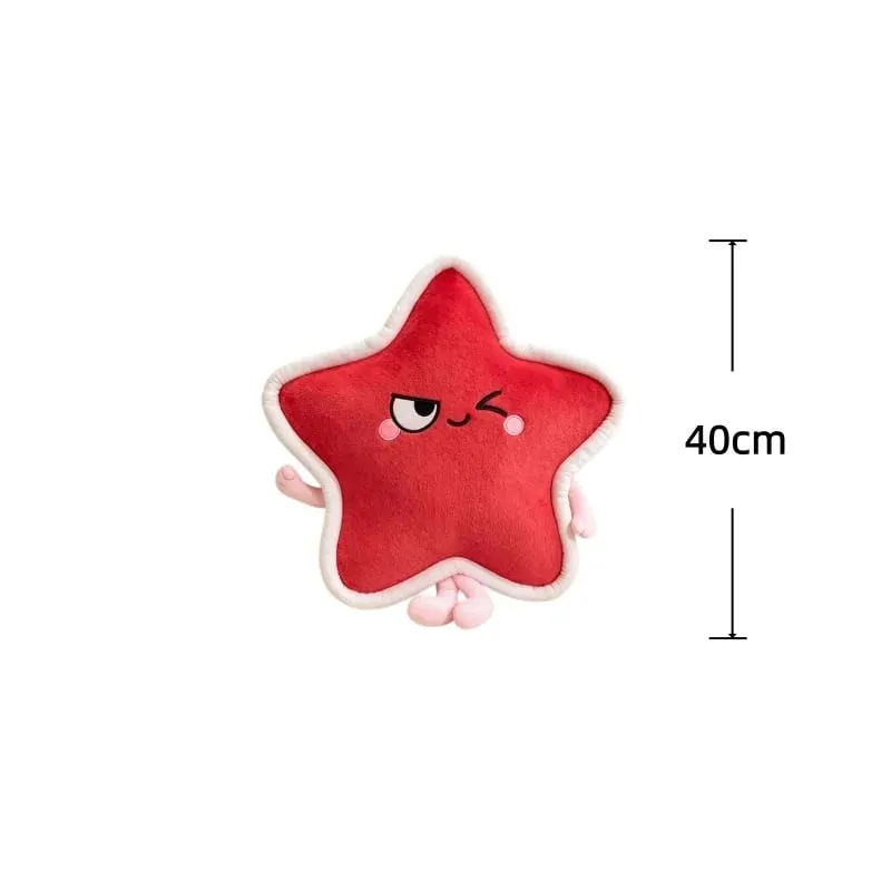 Five Pointed Star Plush Pillow 40/60cm Stuffed Cushion Squishy Sofa Cushion Adorably Home Decor Toys Creative Birthday Gifts
