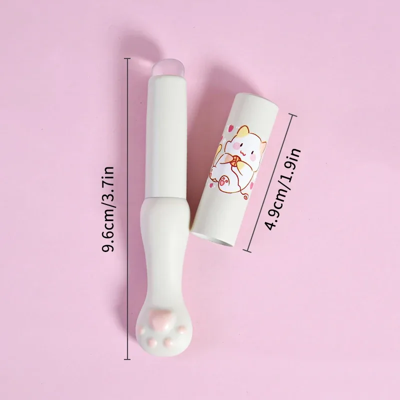 Pinceau à lèvres en Silicone avec couvercle, pinceaux anti-cernes coudés, baume à lèvres, brillant à lèvres, pinceaux anti-cernes à tête inclinée, pinceaux de maquillage patte de chat