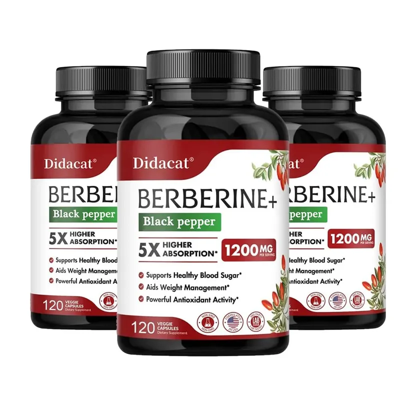 1200 MG Premium Berberine Supplement Capsules Supports Immune System CardiovascularHeart & Gastrointestinal Wellness — image 8