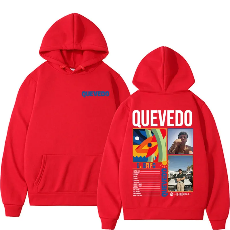 Rapper Quevedo 2026 EL BAIFO Graphic Hoodies Men Women Harajuku Vintage Gothic Sweatshirt Casual Cozy Oversized Hoodie Pullovers — image 9