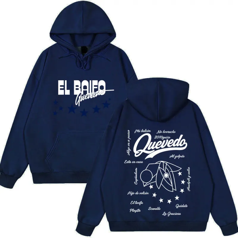 EL BAIFO Album 2026 Tour Graphics Hoodie Men Women Aesthetic Trend Sweatshirts Loose Casual Vintage Oversized Pullover — image 7