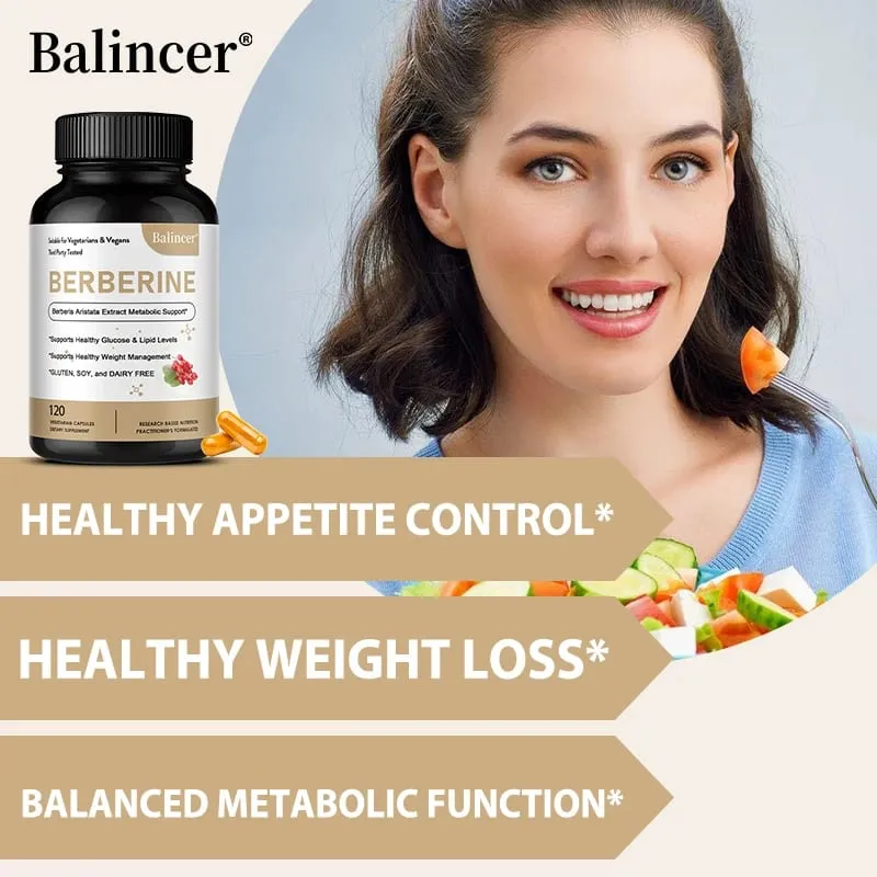 Κάψουλες Berberine 500 Mg - Προωθεί την υγεία του καρδιαγγειακού συστήματος και της χοληστερόλης Υποστήριξη υγιούς διαχείρισης βάρους και ανοσοποιητικού συστήματος — image 5