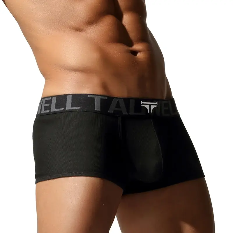 Roupa íntima masculina, shorts boxer de alta qualidade, cor sólida, alta elasticidade, ajuste fino, respirável — image 18