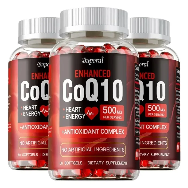 CoQ10-kiegészítő – elősegíti a szív- és érrendszeri és a szív egészségét. Antioxidáns energiát biztosít az általános egészséghez — image 11