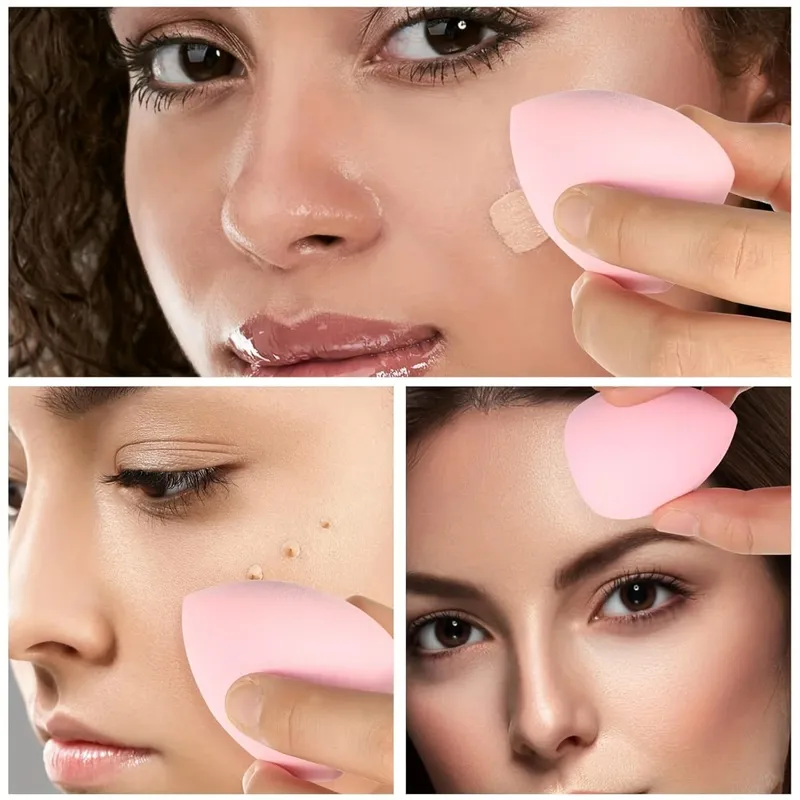 Ensemble d'éponges de maquillage portables, 12 pièces, bouffantes cosmétiques pour fond de teint, correcteur de visage, mélange d'éponges de beauté, puissance de crème liquide