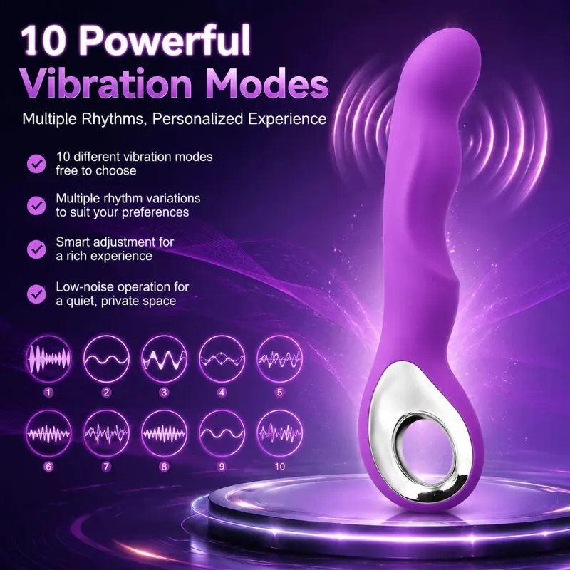 10 sebességes G Spot vibrátor AV varázspálca masszírozó vibrátor vibrátor kettős csikló stimulátor hüvelymasszírozó szexuális játékok 18 év feletti nőknek — image 2