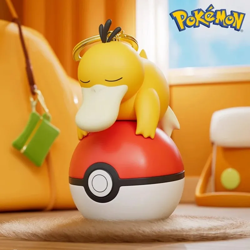 פוקימון חמוד זוהר סדרת קסם PokeBall מחזיק מפתחות דגם בובת Pikachu Piplup Bulbasaur פעולה איור Cartoon תיק אביזר מתנת — image 6