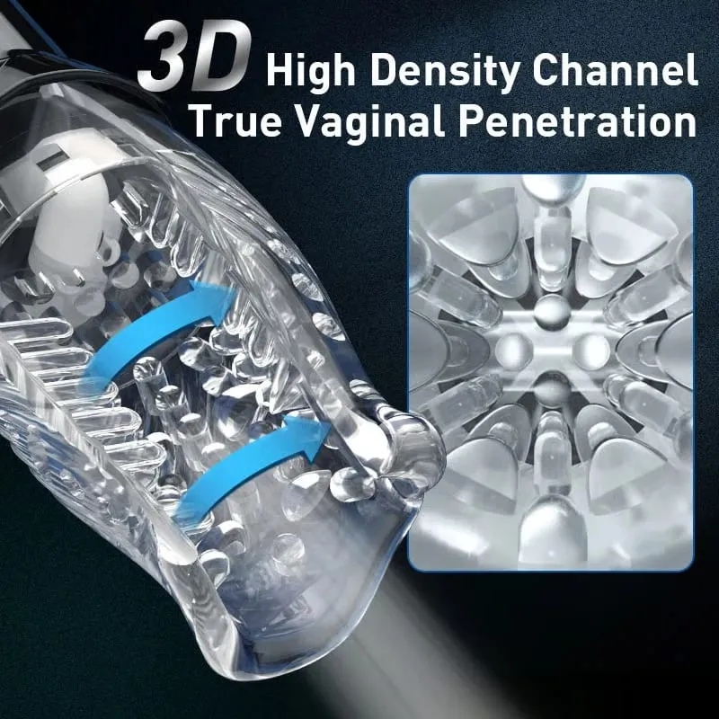 5 forgási sebességgel és 10 üzemmóddal férfi szopás maszturbátor 3D szeméremajkak pénisz masszírozó pénisz makk edző maszturbátor férfi játékok — image 3