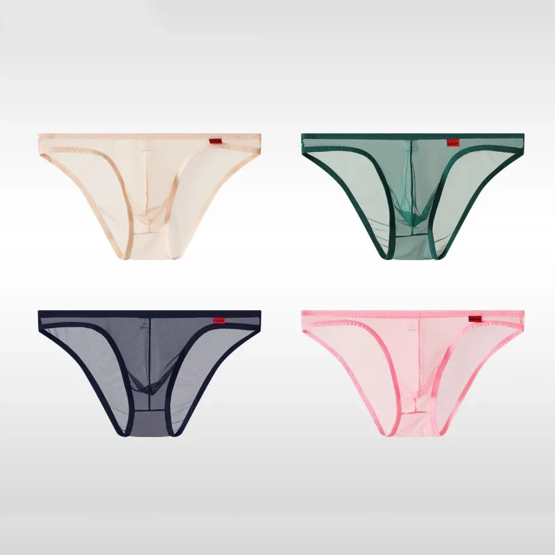 Men's Underwear Ultra-Thin Mesh Transparent Triangular Briefs Sexy Underpanties — image 6