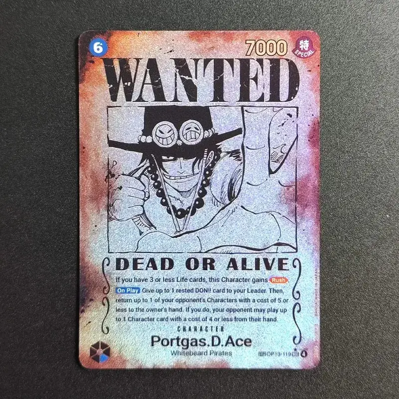 Proxy ONE PIECE CARD Luffy Shanks ACE Roger Teach Kaido Κάρτα χαρακτήρων Ζητείται Alternate Art English Collection Κάρτες Anime