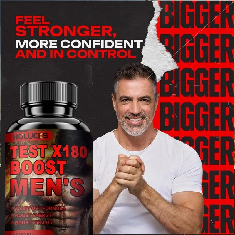 Test X180 Boost 9-in-1 T Support for Men with D-Aspartic Acid Fenugreek Tribulus Terrestris Boost Vitality & Performance — image 6