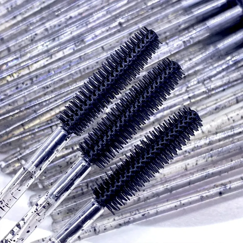 Baguettes de Mascara en cristal de Silicone jetables, brosses à cils en diamant, peigne, brosse de maquillage de beauté, outils pour femmes, 50/100 pièces — image 2