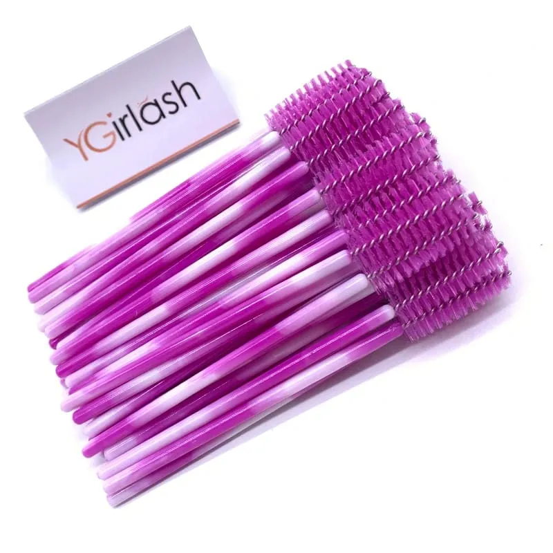 YGirlash 50 יחידות Lash Swans מוליך ריסים קריסטל ידית יהלום חד פעמית שרביטי מסקרה ניילון מברשת כלים קוסמטיים — image 30