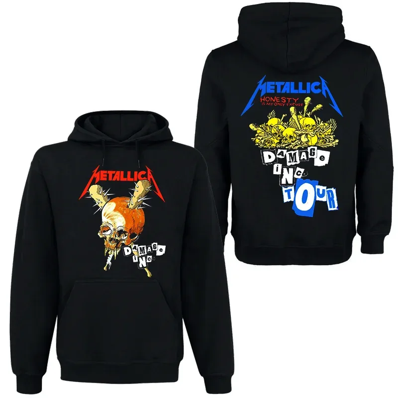 Band Rock Dark Wind Hoodie Herr Street Hip Hop Top Bekväm huvtröja Höst_Vinter Personlighet Herrkläder — image 16