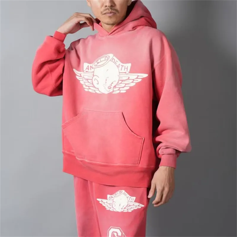 26SS SAINT OF MICHAEL Mxxxxxx BABY MICHAEL HOODIE Printed Distressed Long Sleeve Hooded Sweatshirt Cotton Hoodies For Men — image 5