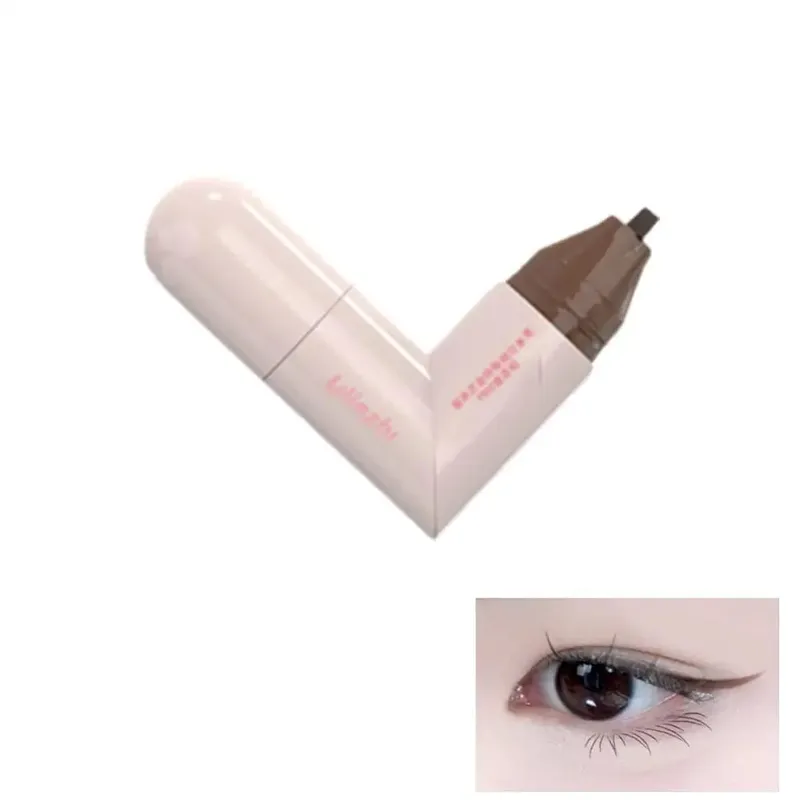 DIY Rotate Eyeliner Stamp Ενσωματωμένο μαύρο καφέ διπλής μύτης Eyeliner Wing Stencil Αδιάβροχο μουντζούρες Υγρό στυλό μακράς διαρκείας — image 8