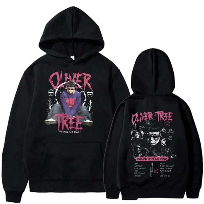 Oliver Tree Hoodies A vida continua 1993-2026 fãs presente pullovers roupas masculinas moda hip hop oversized casual moletom com capuz — image 1