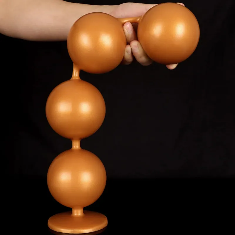 Super Mahabang Anal Beads Anal Plug Prostate Massage Malaking Butt Plug Vaginal Balls Anal Stimulation Pull Bead Dildo Deep Anal Sex Toys — image 2