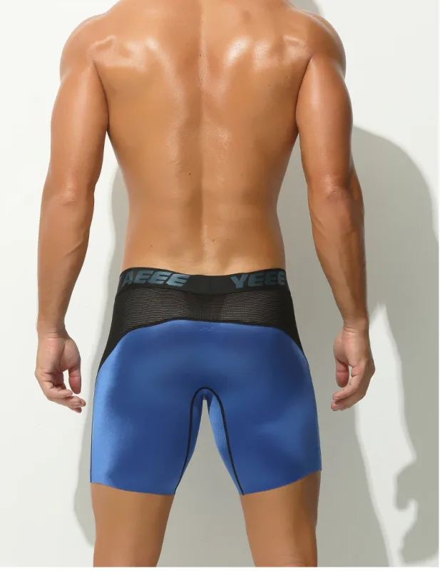 Roupa interior masculina alongamento de seda gelo esporte boxers cuecas sexy brinquedo calcinha dos homens correndo lingerie solta tamanho grande boxer shorts — image 22