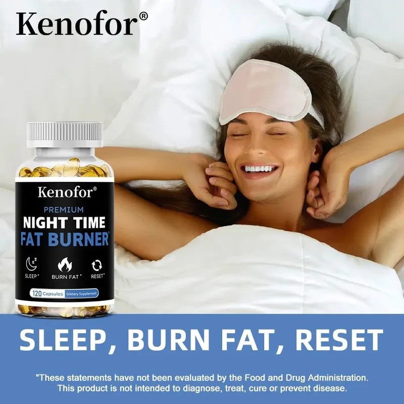 Nighttime Fat Burner Supplement - for Weight Loss Boost Metabolism Suppress Appetite Diet Healthy Weight Management — image 4