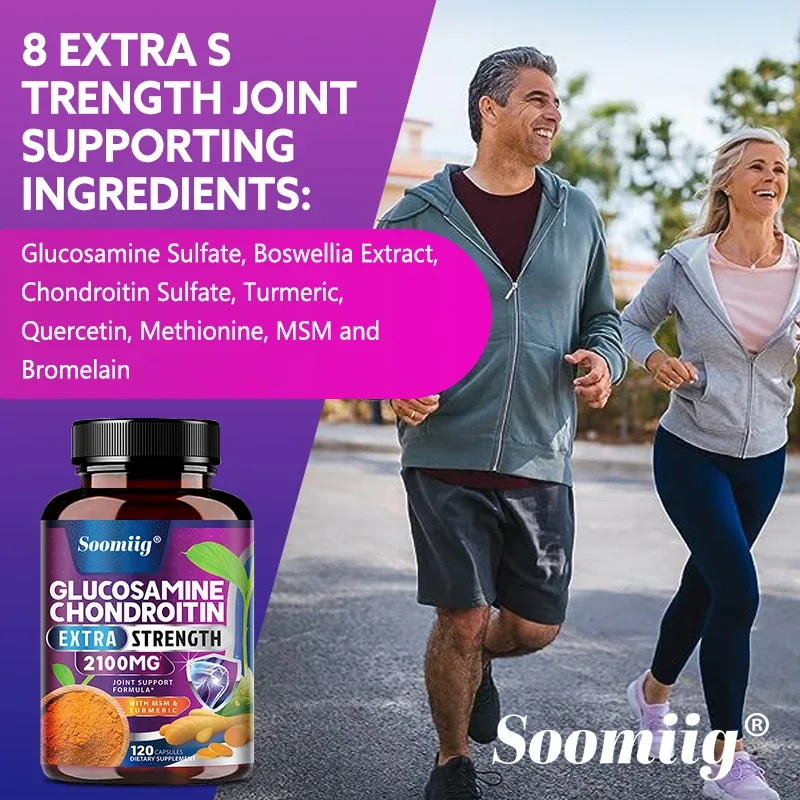 Glucosamine Chondroitin Turmeric MSM - Triple Strength Helps with Joint Mobility Joint Support Supplement Immune Health — image 6
