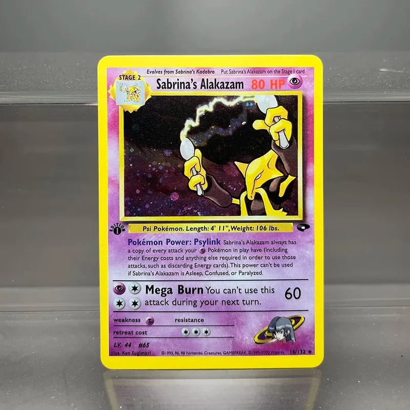 PKM Cards Edition 1st Gym Challenge 1996 Base Set Single Foil Cards Mewtwo Gengar Raichu Card Collection Cards PTCG Proxy Cards — image 19