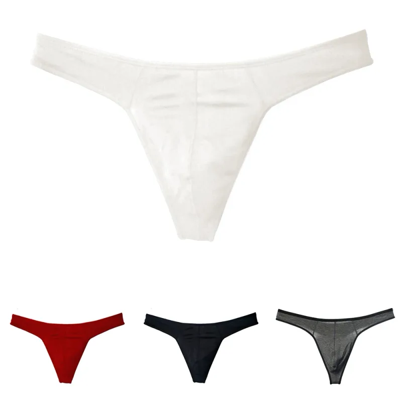 Men Cotton Seamless Thin Breathable Adult Underwear Underpants Extreme Men's Panties Sexy Accessories Hot Thong G-String T-Back — image 8