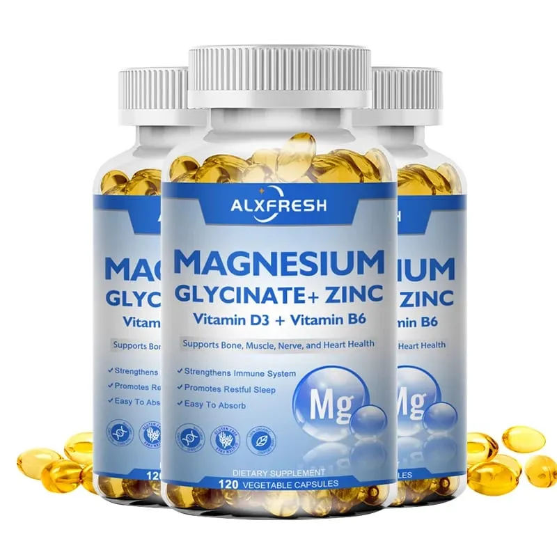 Magnesium Capsules Support Energy Metabolism Heart Rhythm Relax Muscles Stabilize Mood Improve Sleep Quality Relieve anxiety