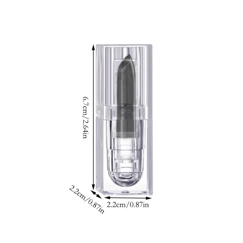 Clear Square Case Glitter Black Matte Purple Lipstick Halloween Cosplay Stage Creative Dark Lip Makeup — image 5