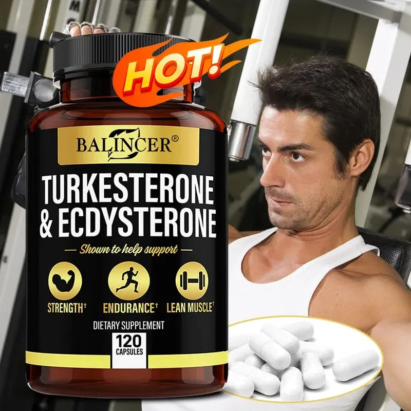 Turkeysterone and ecdysterone supplement - 1000 mg - Improves exercise endurance sports supplementation muscle mass — image 2