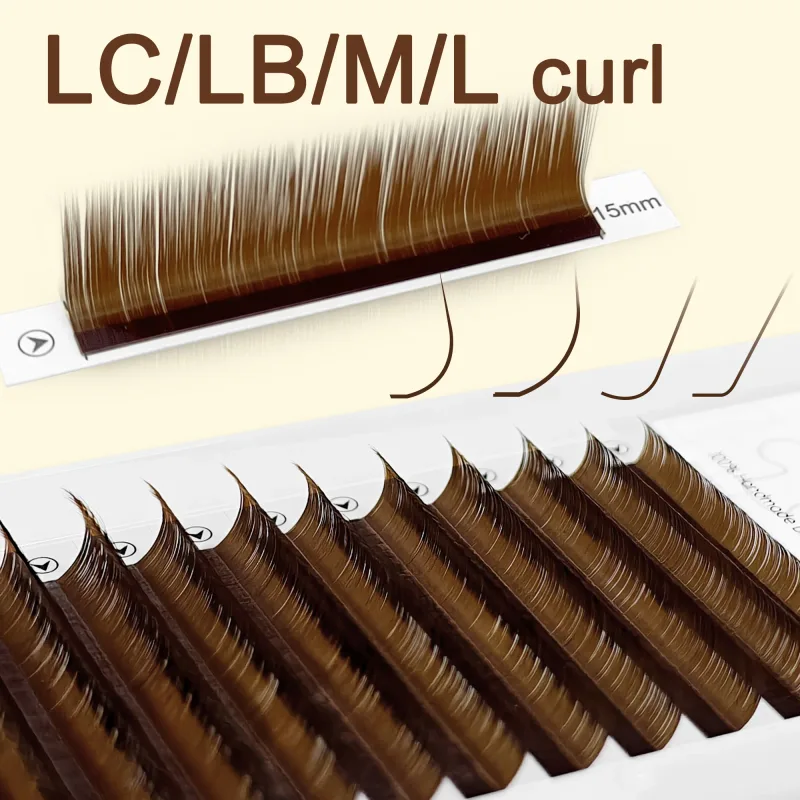 Abonnie LC LB חום ריסים חום כהה קלאסי תוספות ריסים פוקסי עיניים — image 4