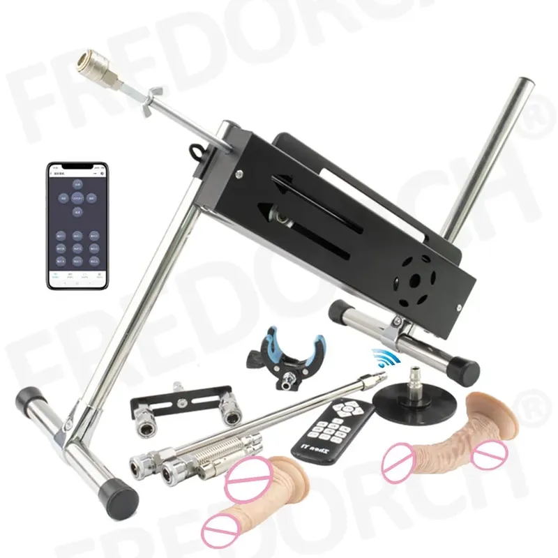 מכונת מין עוצמתית 200W F21S APP/בקרה אלחוטית/קווית עם אביזרי דילדו לנשים גברים צעצועי מין לאוננות אוטומטית