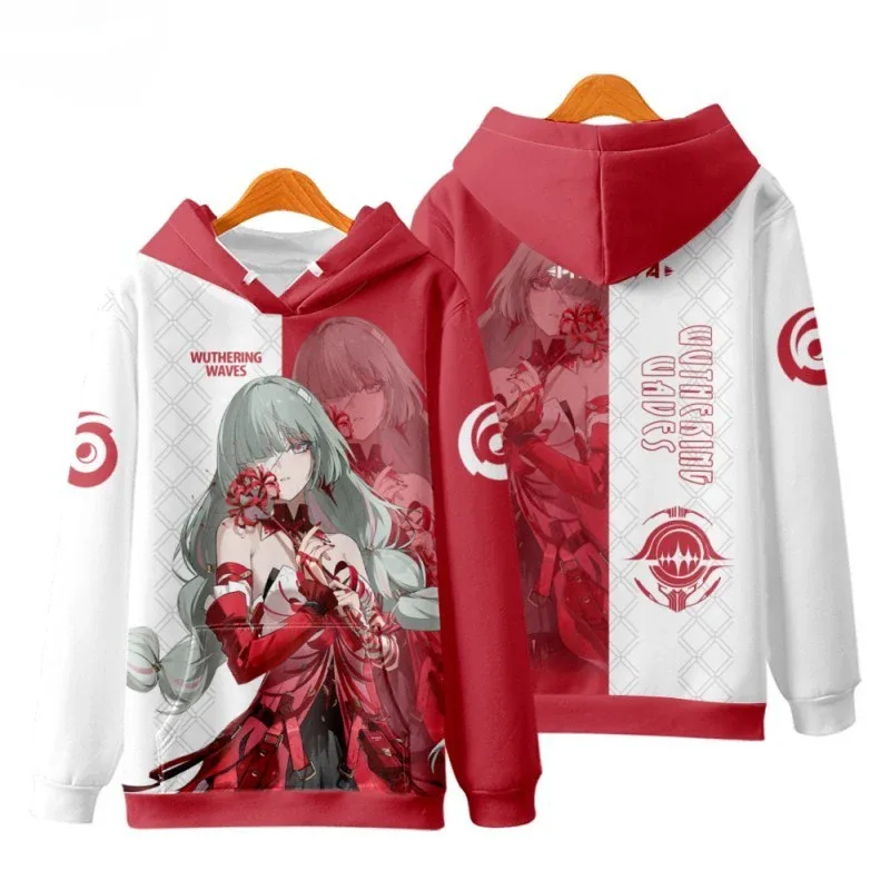 Game Wuthering Waves Cosplay Hoodies 3D Phrolova Print Men Women Anime Sweatshirt Autumn/Winter Hoodie Casual Y2k Tracksuit Coat — image 14