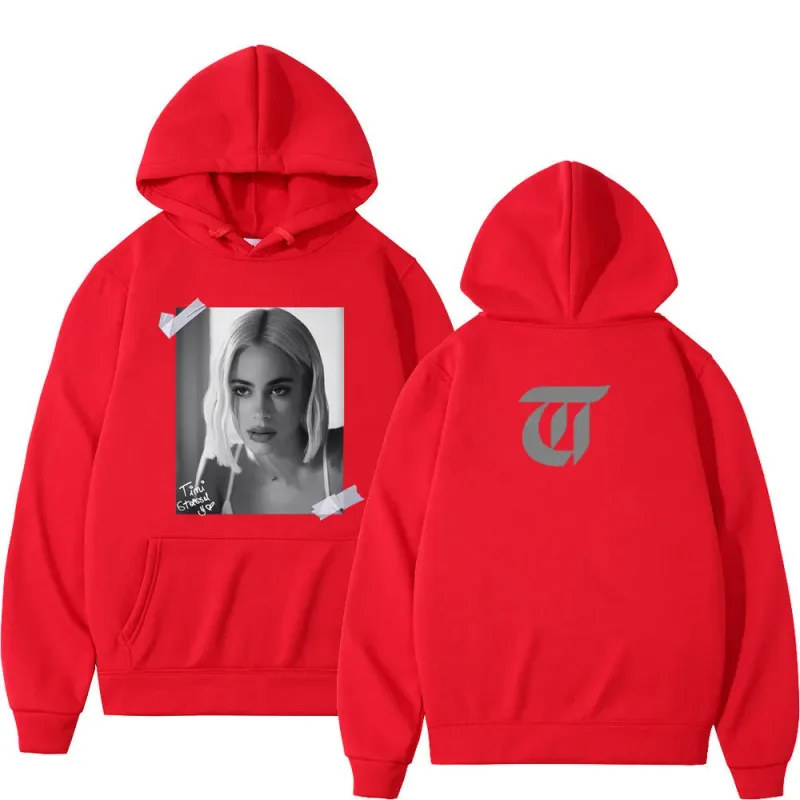 Singer Tini Stoessel Album Vintage Graphic Hoodie Men Women Aesthetic Trend Sportswear Long-sleeved Harajuku Casual Hoodies Tops