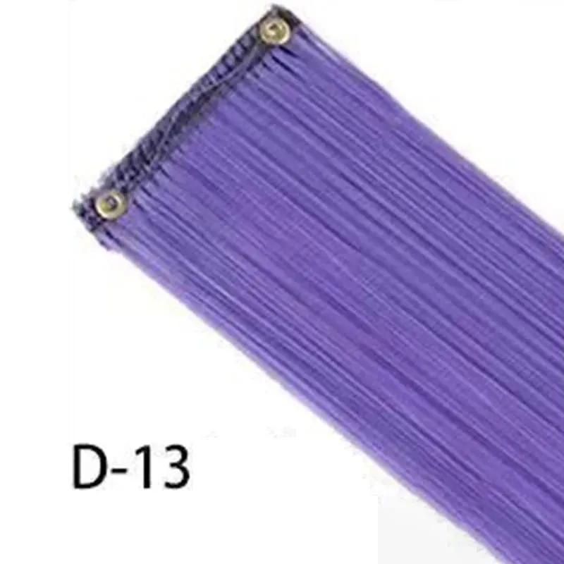 10 DB színes, szintetikus hajhosszabbító klip színes hajhosszabbításban, szivárványos hajhosszabbítás gyerekeknek, női ajándékok — image 9