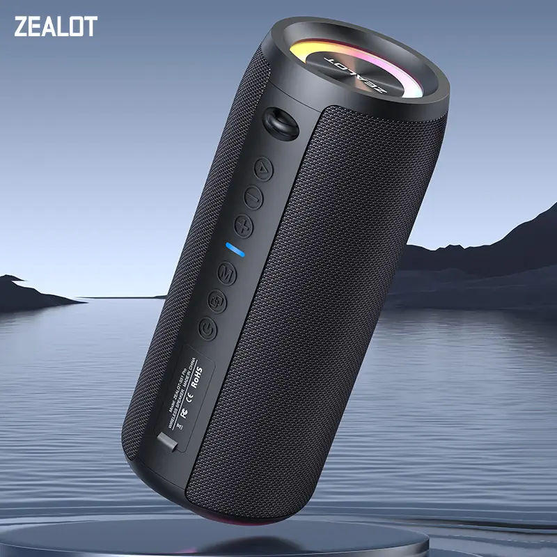 Zealot-S51Pro 40W רמקול בלוטות' בעל הספק גבוה 3D סטריאו בס רמקול Bluetooth נייד IPX5 עמיד למים מתאים TWS Boom Box — image 2