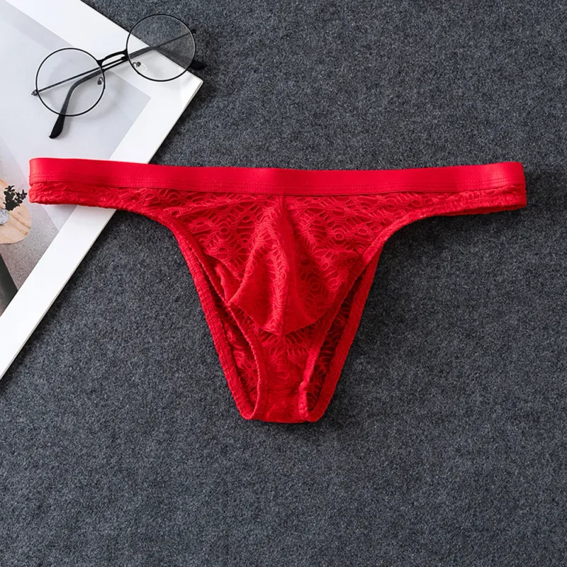 Men Thongs Briefs Jacquard Sheer Men's Underwear Sexy Accessories Hot Low Rise Pouch Very Hot Lingerie Breathable Underpants — image 9
