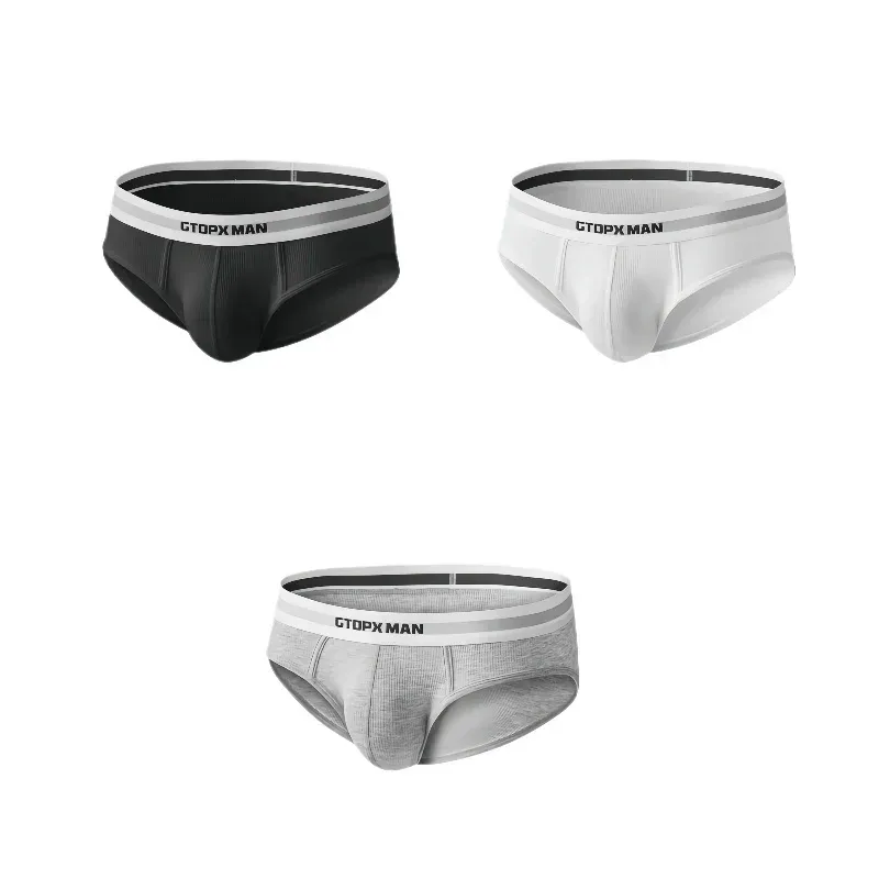 3 pacote de verão única camada roupa interior masculina cuecas de cintura baixa para homens elástico conforto ajuste cuecas ropa interior hombre — image 19