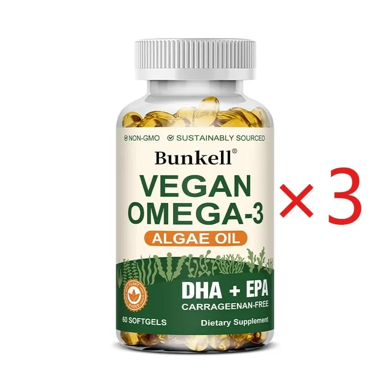 Omega 3 algaolaj | Plusz DHA EPA nem GMO Általános egészség | Halolaj-helyettesítő 120 kapszula Lágy kapszula — image 9