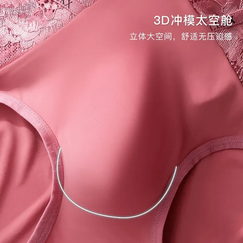Mga Pambabaeng Panty para sa Mga Lalaki Sexy Lace Hollow Waist Briefs Breathable U Convex Pouch Underpant Soft Lace Ice Silk Splicing Underwear — image 4