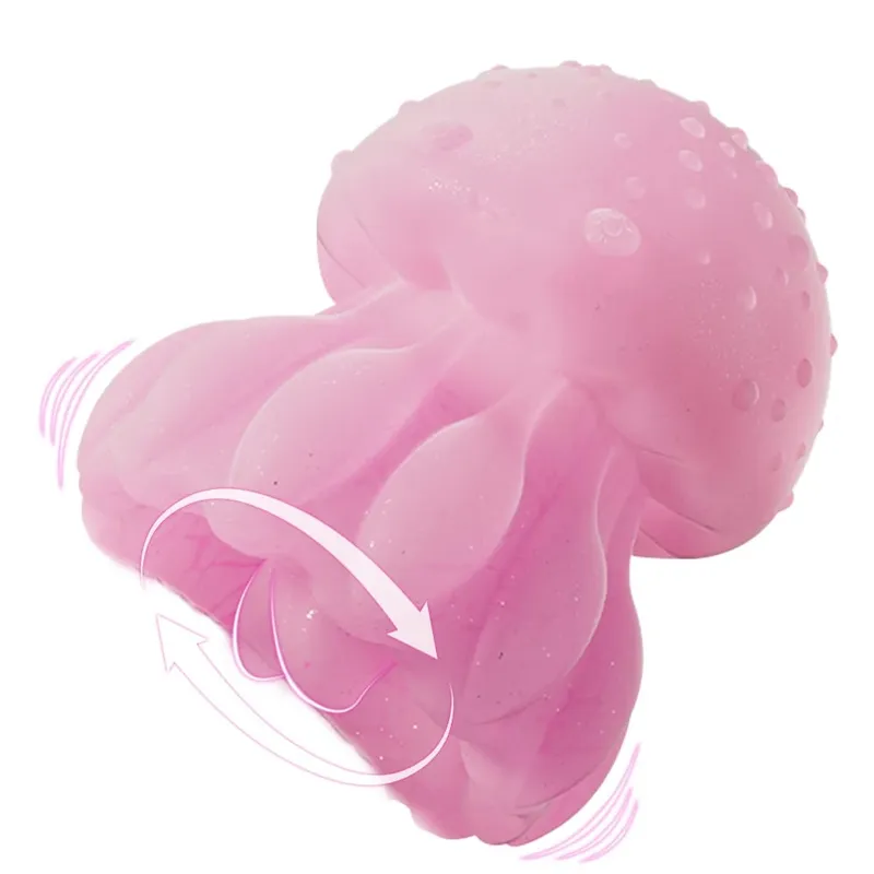 Tongue Licking Vibrator 10 Modes Δόνηση LED Rainbow Color Jellyfish Vibrator Θηλή κλειτορίδα Διεγέρτης σεξουαλικό παιχνίδι για ενήλικες 18 — image 1