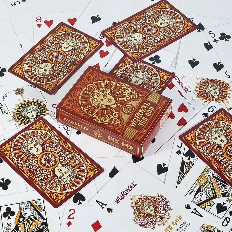 Δημιουργική συλλογή τραπουλόχαρτα Vintage Classic Poker PVC αδιάβροχη τράπουλα για πάρτι συγκεντρώσεις και συλλογές