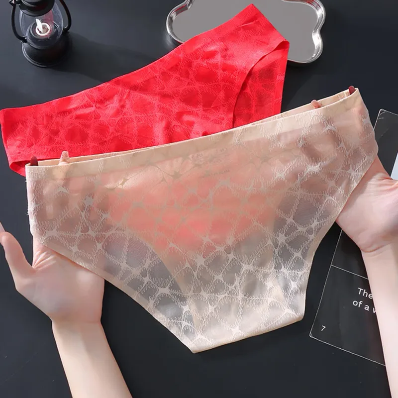 Letter Lace Transparent Men's Underwear Thin Mesh Hollow Out Sexy Male Briefs Medium Low Waist Sexy Triangle Shorts — image 5