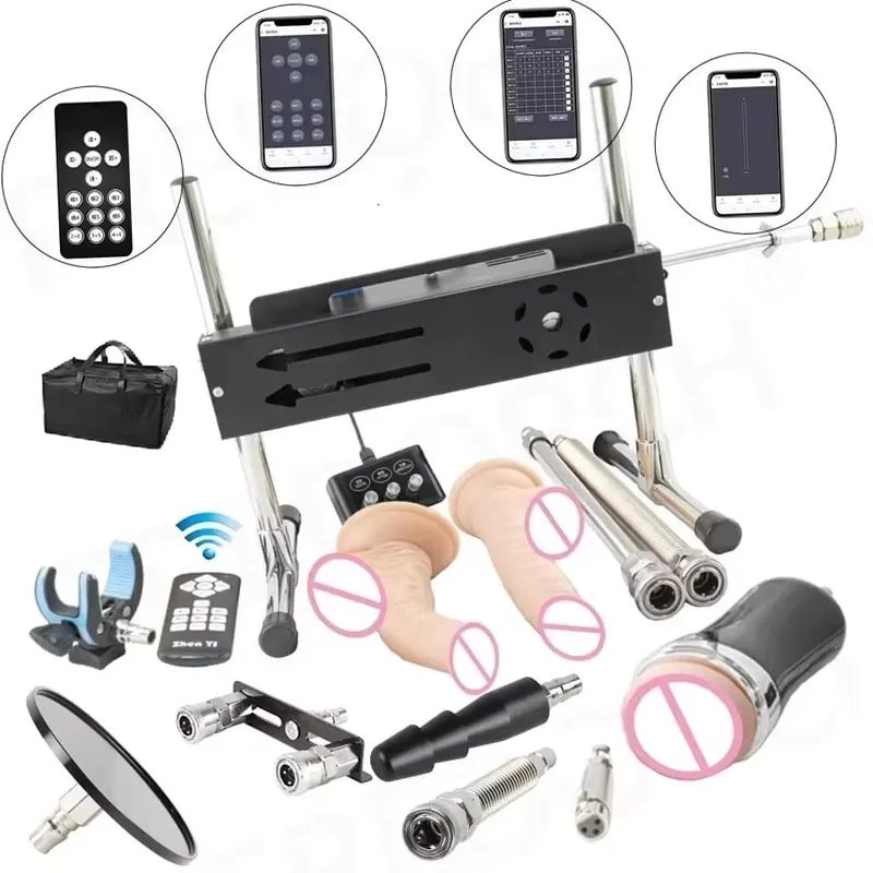 מכונת מין עוצמתית 200W F21S APP/בקרה אלחוטית/קווית עם אביזרי דילדו לנשים גברים צעצועי מין לאוננות אוטומטית