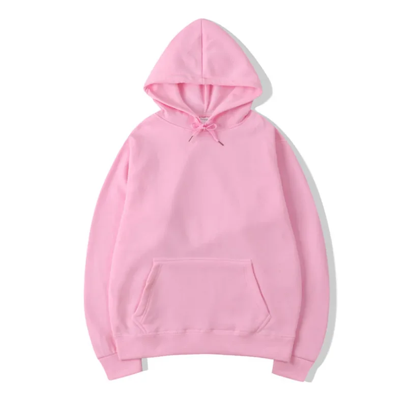Homens Hoodies Mulheres Pulôver Primavera Outono Casual Moletom Com Capuz Cor Sólida Hoodies Oversize Moletom Preto Para Masculino — image 10