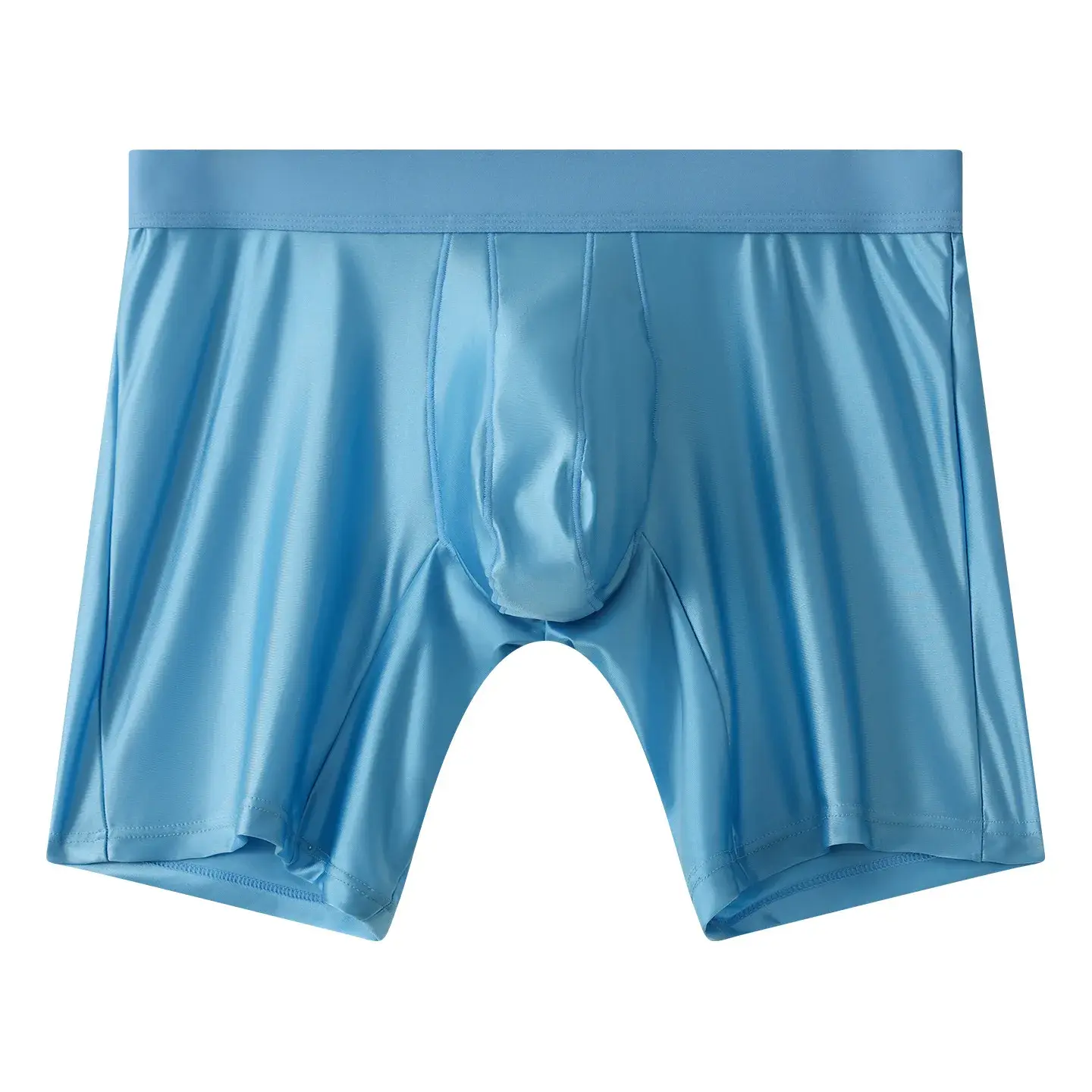 Roupa interior dos homens boxers sólido u bolsa calcinha para homem estendido perna boxer shorts homme cintura média esportes cuecas masculinas M-XXL