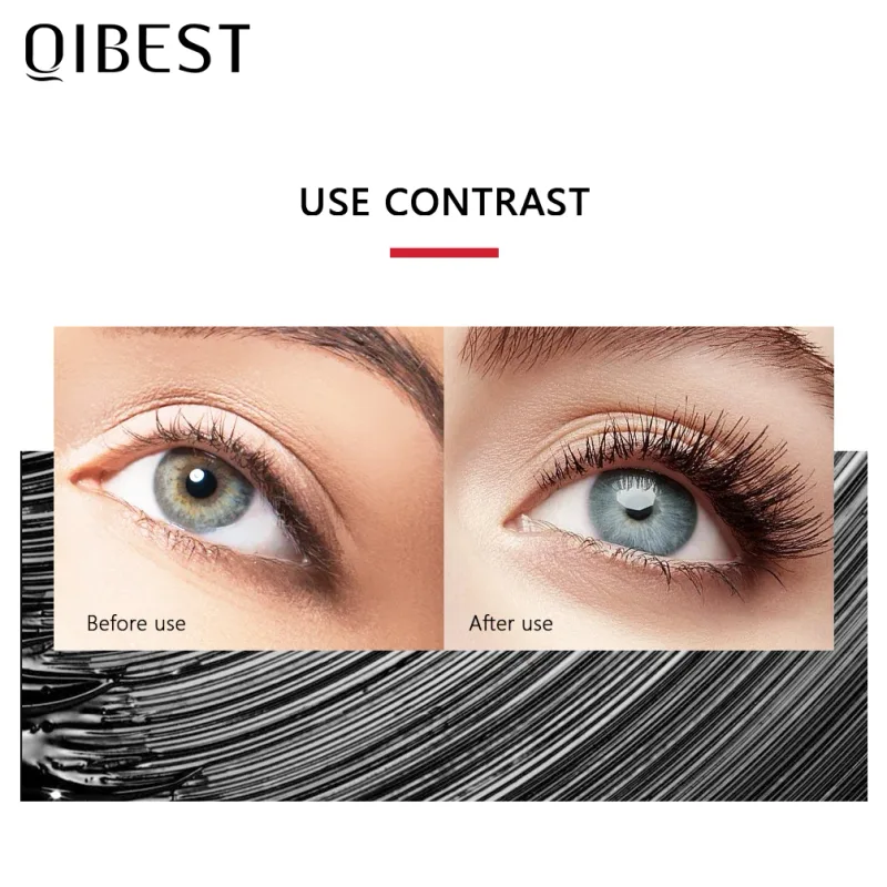 Μαύρη μάσκαρα Eyelashes Mascara 4D Silky Eyelashes Μακιγιάζ Μακιγιάζ Αδιάβροχη Μάσκαρα Όγκος Ματιών — image 2
