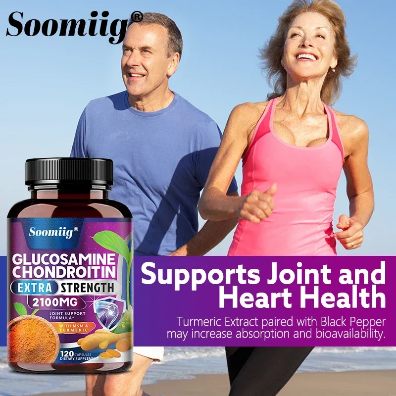 Glucosamine Chondroitin Turmeric MSM - Triple Strength Helps with Joint Mobility Joint Support Supplement Immune Health — image 2