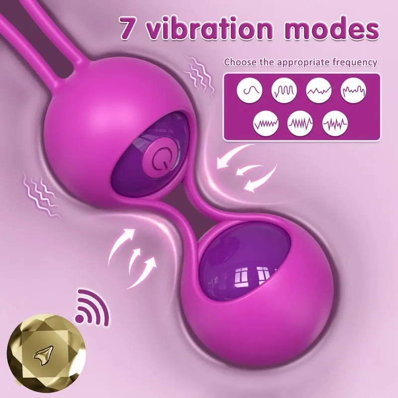 Távirányító G Spot Vibrátor Kegel golyók nőknek Rezgőtojás Női Hüvelymasszírozó Klitor bimbóstimulátor Felnőtt játékok — image 2