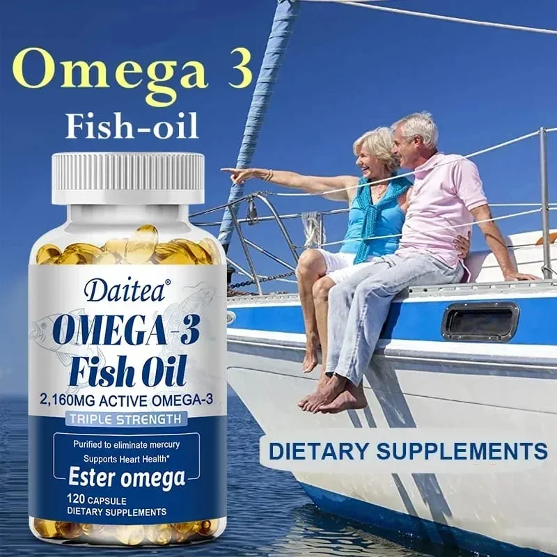 Omega 3 Fish Oil - EPA & DHA Highest Potency for Joint & Brain Support Heart Health Eyes — image 5